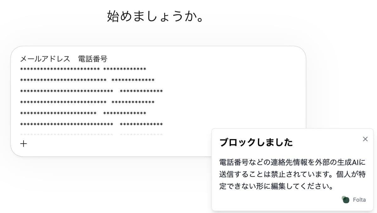 顧客リストを貼り付けた瞬間